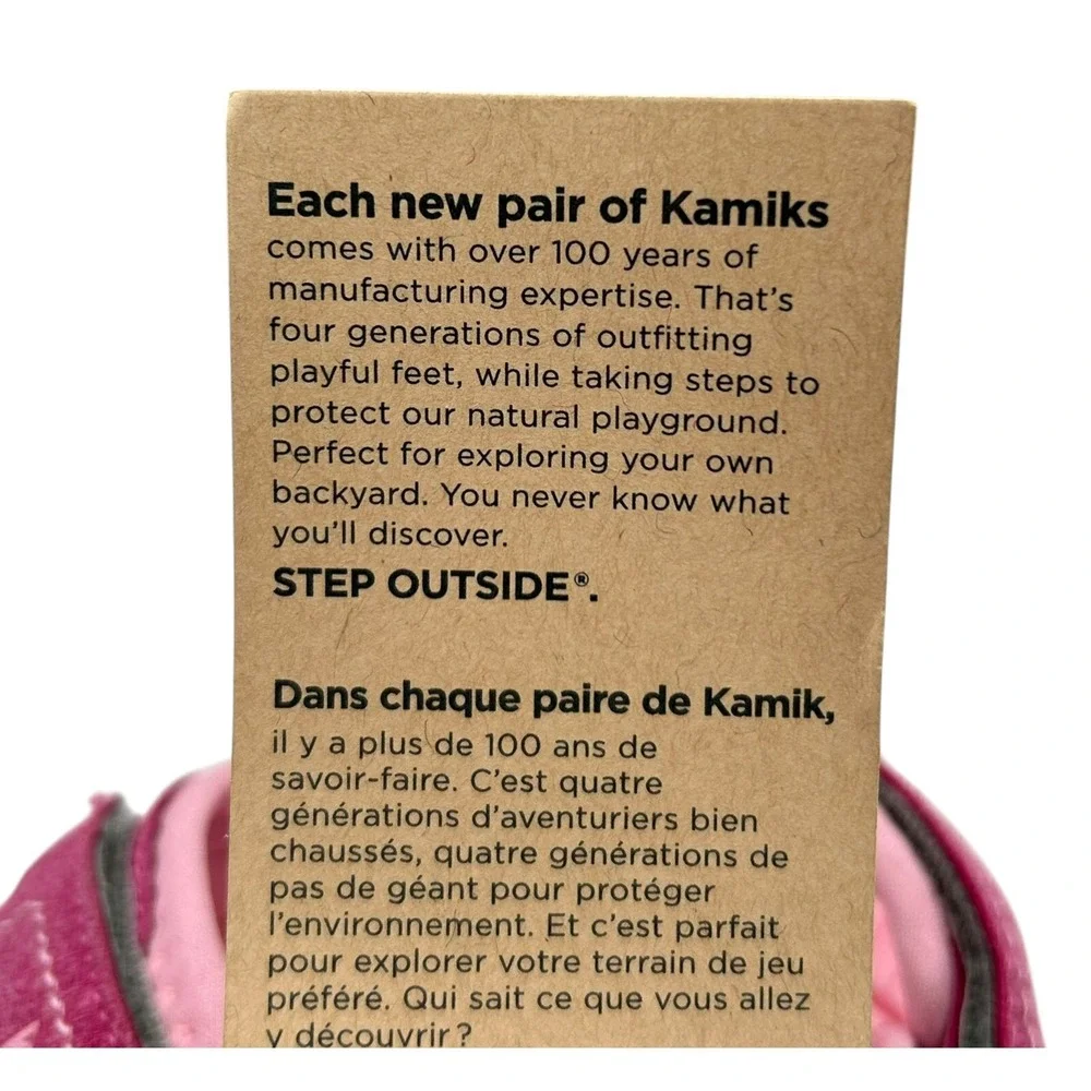 Kamik Youth Girls Suede Strappy Sandals Pink Lavender Size 6 Adjustable Straps